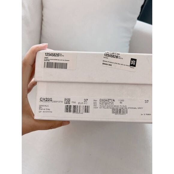 Chloe Candice sandals in Eternal Grey size 37 - Picture 10 of 11